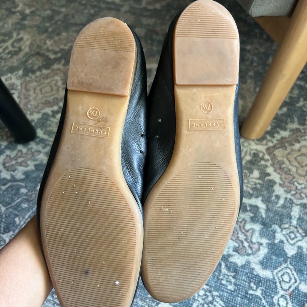 Everlane Black Day Glove Flats 7.5 - Picture 7 of 8